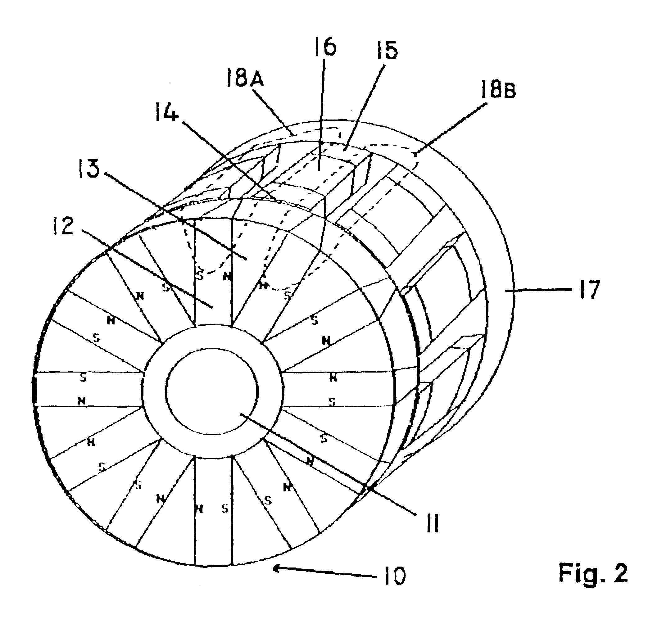 Electric multipole motor/generator with axial magnetic flux