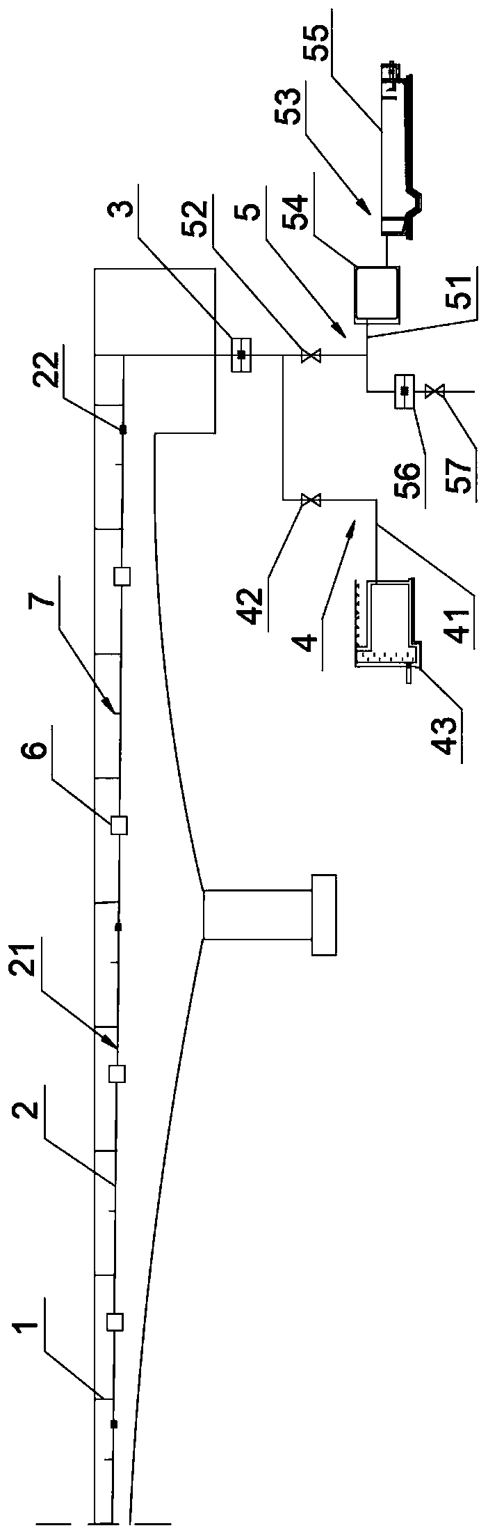 Old bridge floor drainage emergency transformation system and bridge