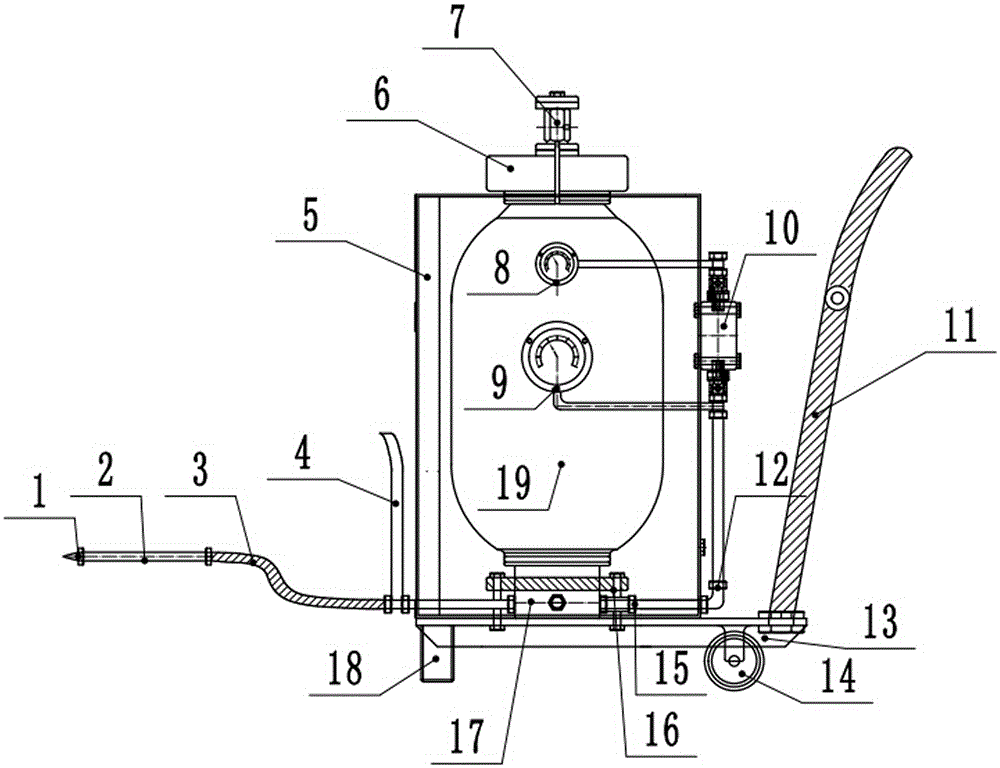 Cleaning, de-rusting and cutting automatic conversion all-in-one machine for offshore oil platform