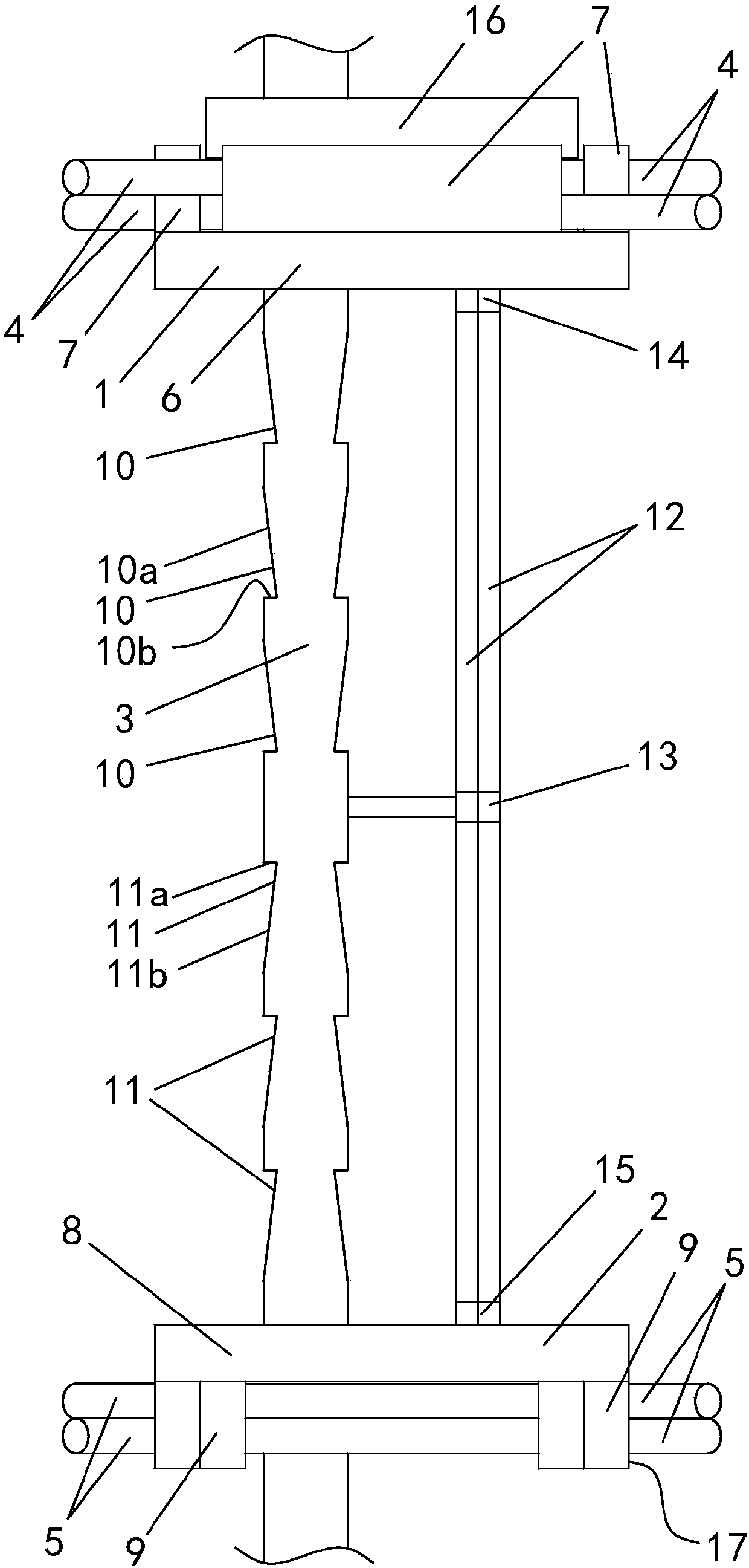 Height-adjustable high-strength rebar bracket