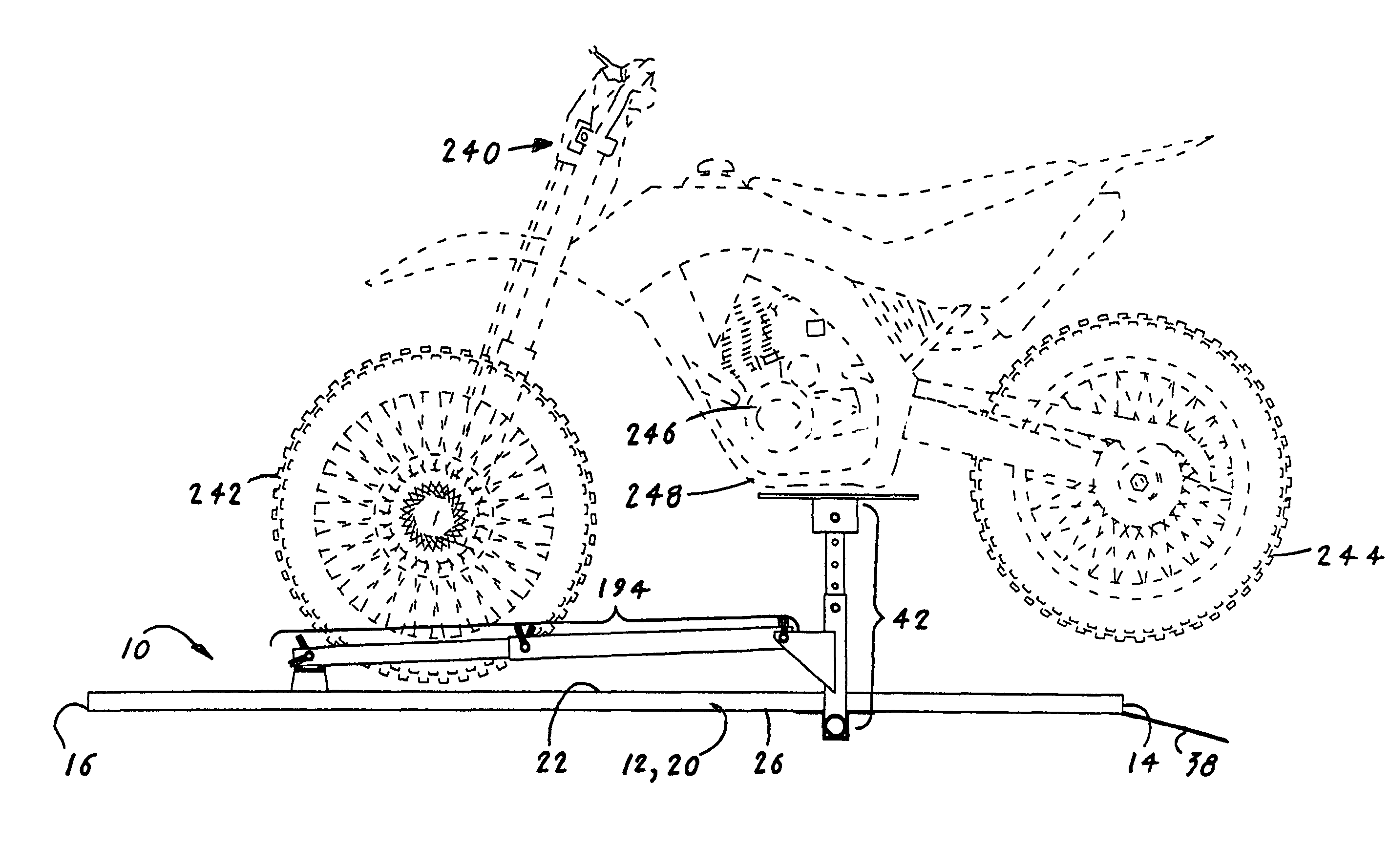 Dirtbike maintenance apparatus