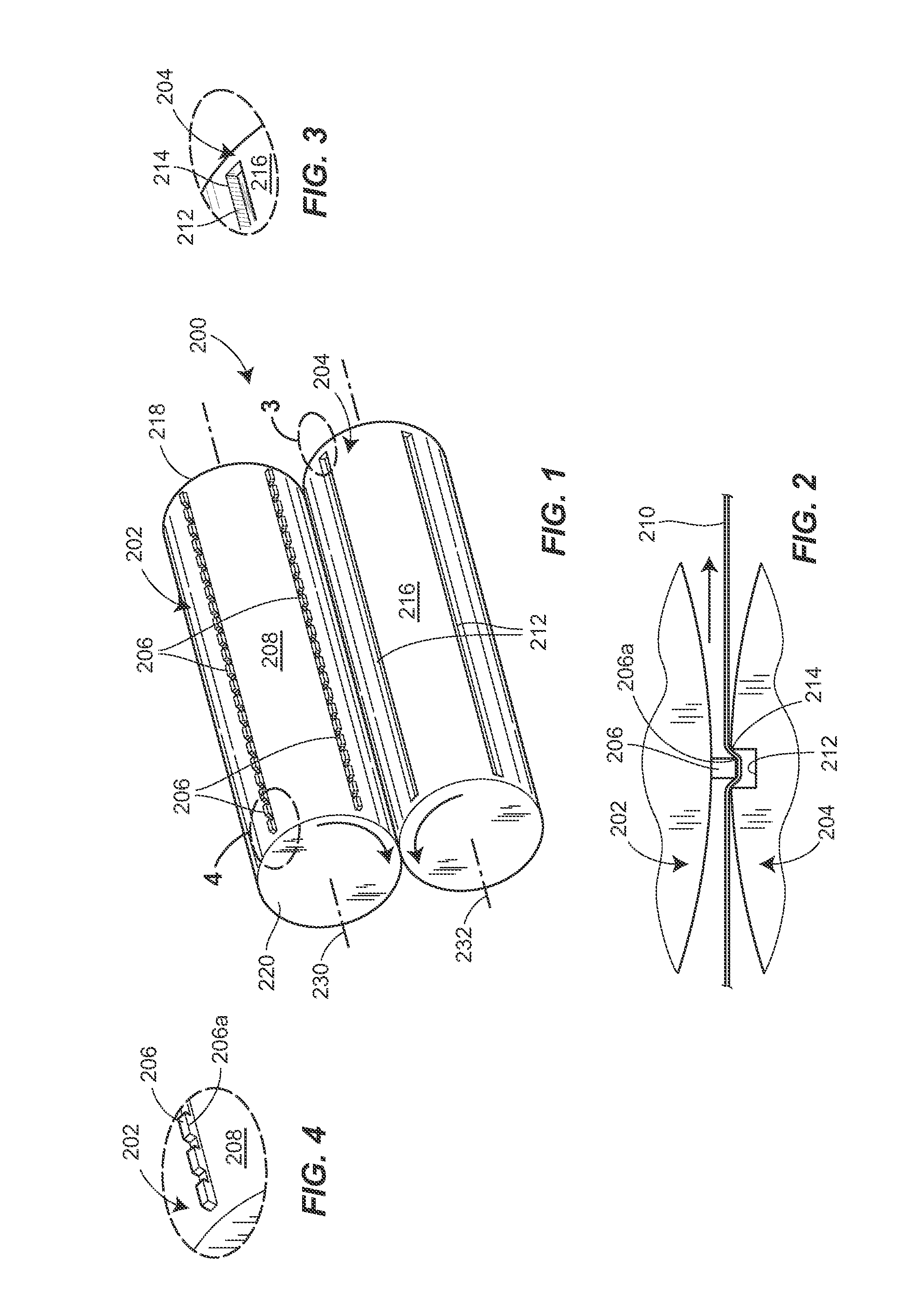 Method of perforating a web material