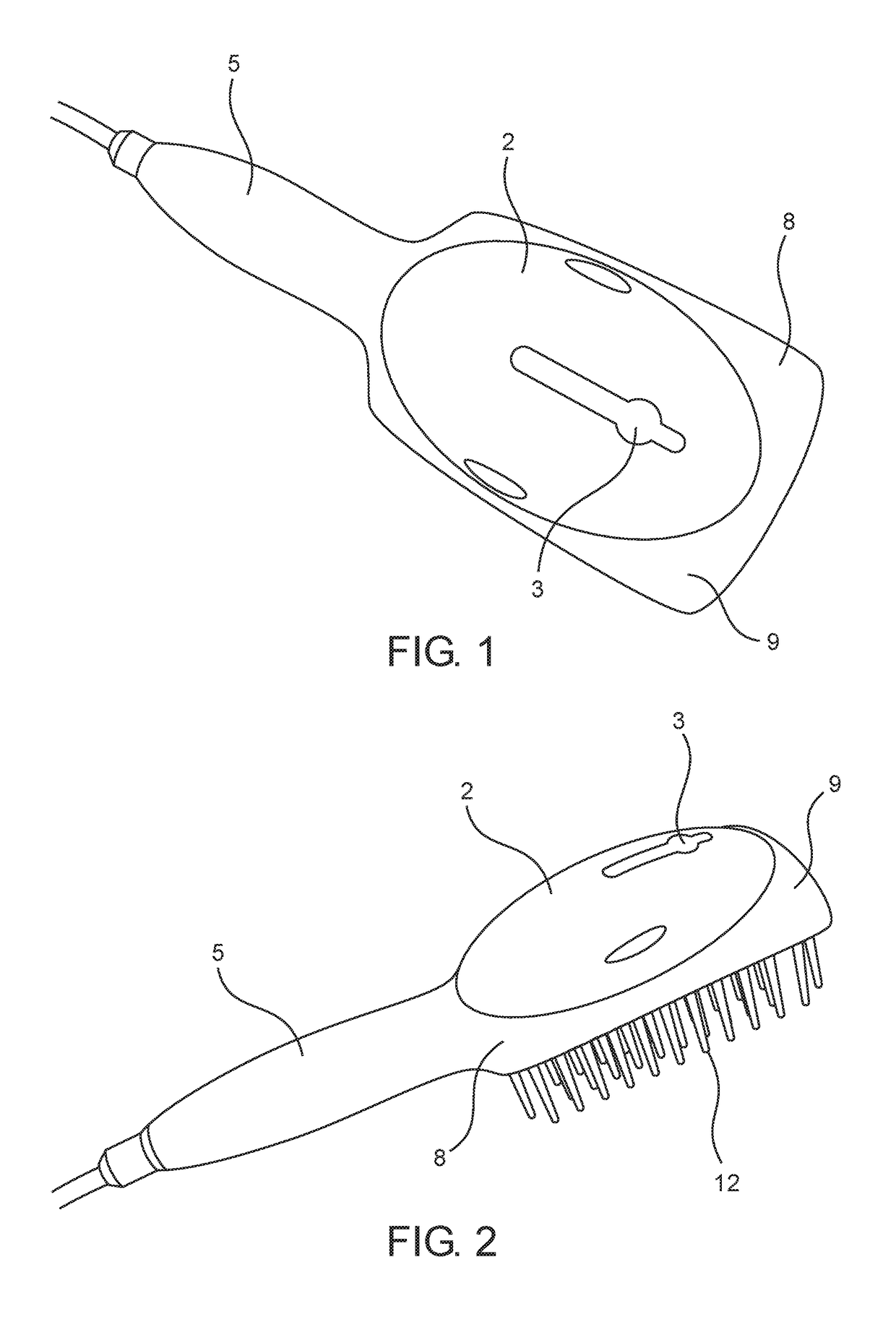 Hair treatment and stylizing brush