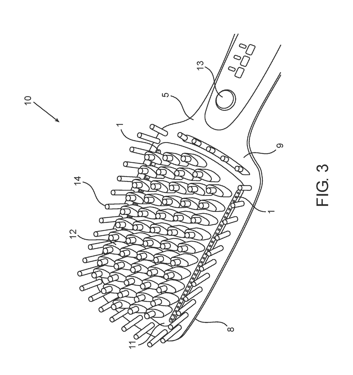 Hair treatment and stylizing brush