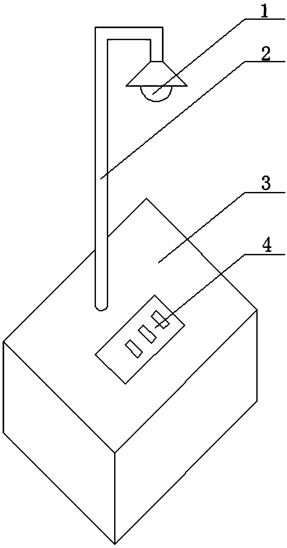 LED lamp for disaster relief and application thereof