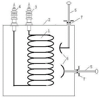 Simulated test platform for radial winding deformation of transformer