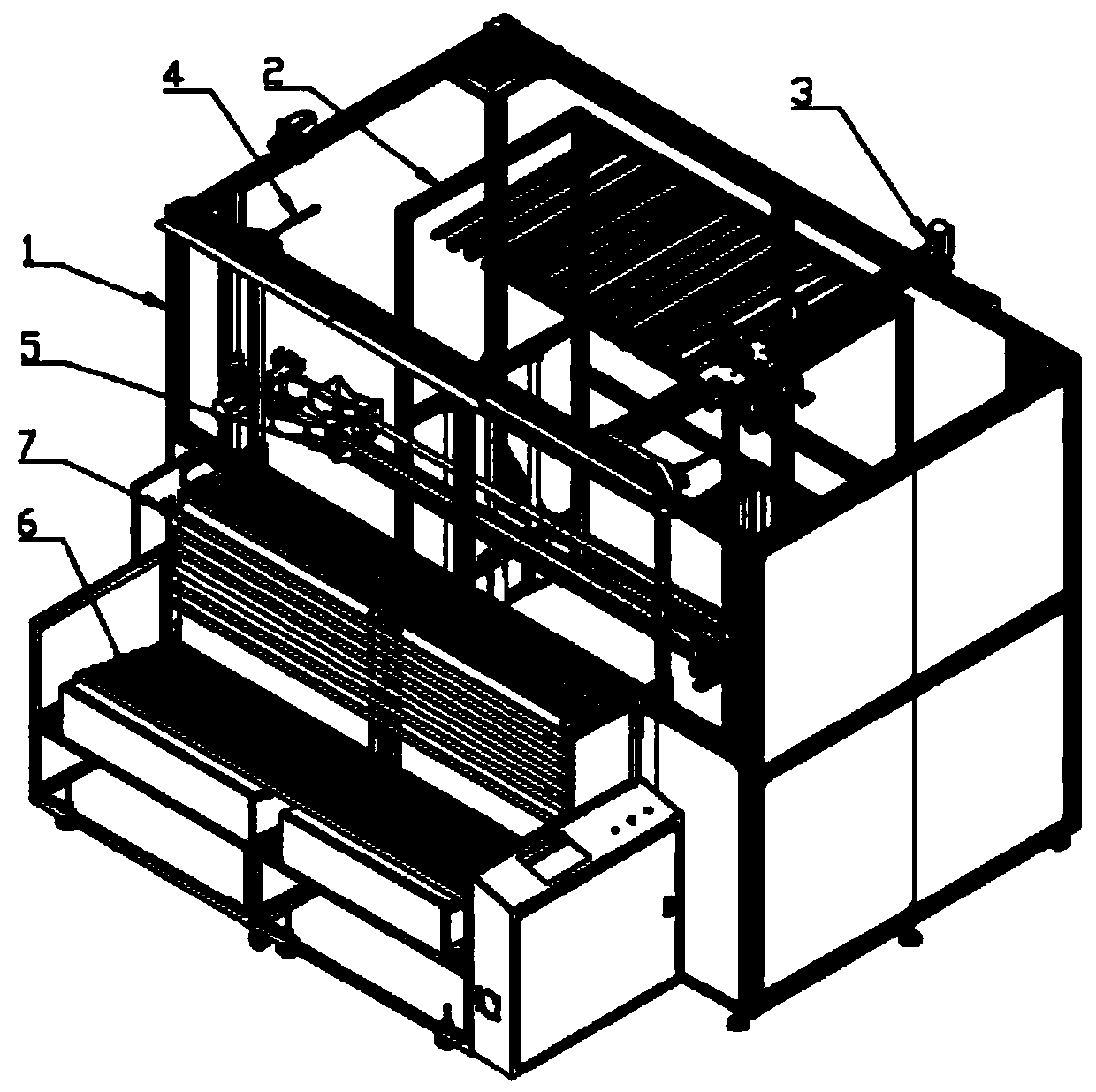 Automatic drawing and pulling oil applying machine