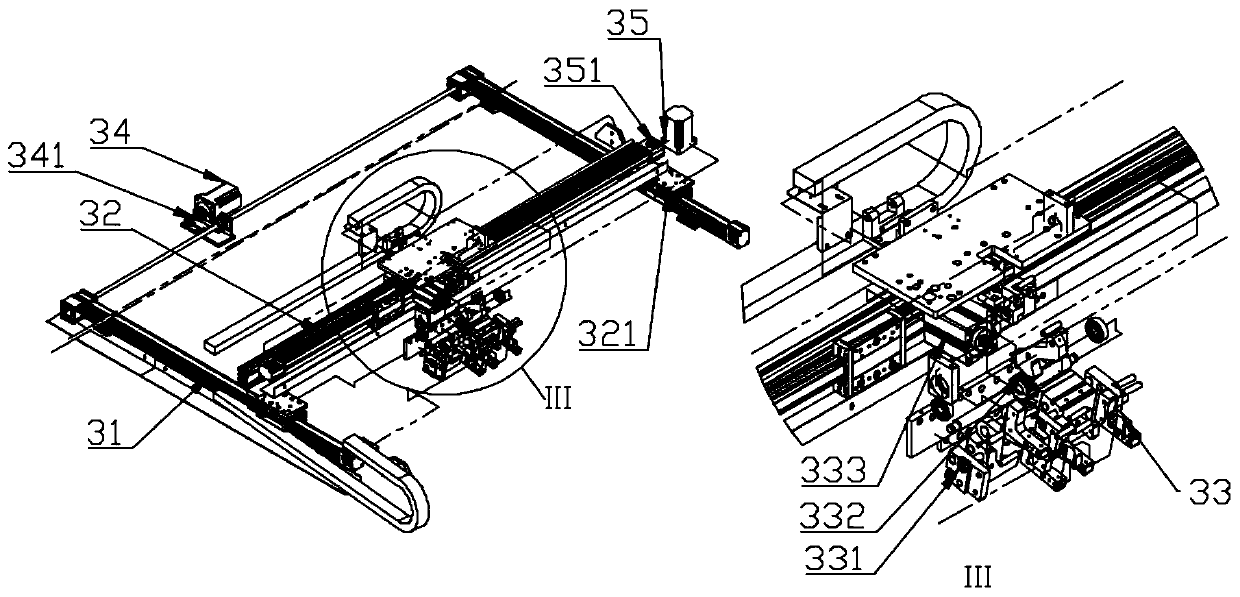 Automatic drawing and pulling oil applying machine