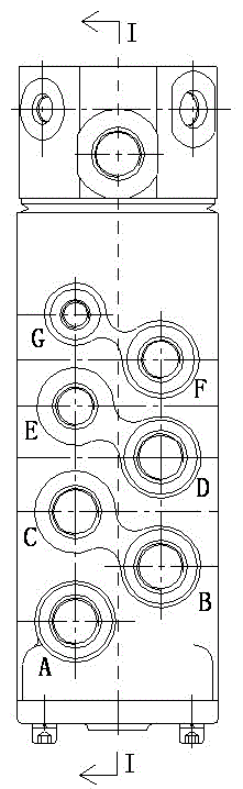 Hydraulic center rotary joint