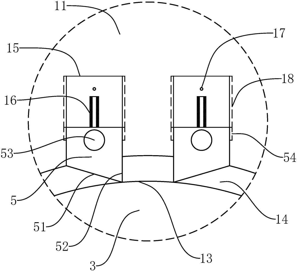 Adjustable pressing wheel assembly of road roller and adjustment method of adjustable pressing wheel assembly