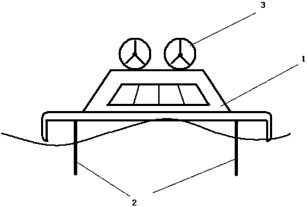 Lateral-drift-resistant damping system of all-hovering hovercraft