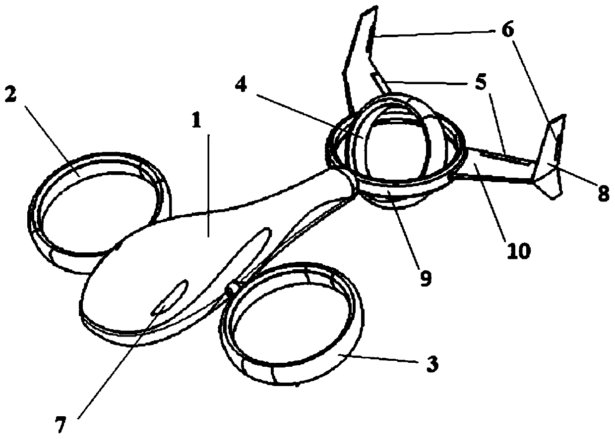 A bladeless fan powered vertical take-off and landing UAV