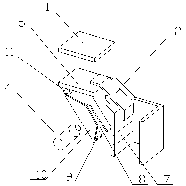 Board combination connecting buckle