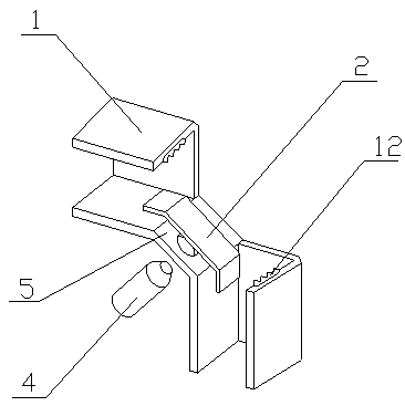 Board combination connecting buckle