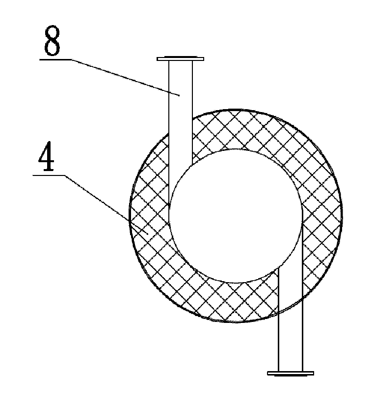 Vertical biomass hot blast heater