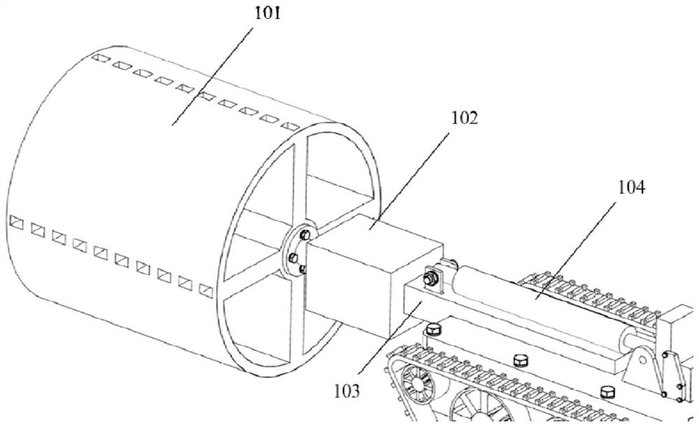 Cleaning robot for high-energy pulse shock tunnel