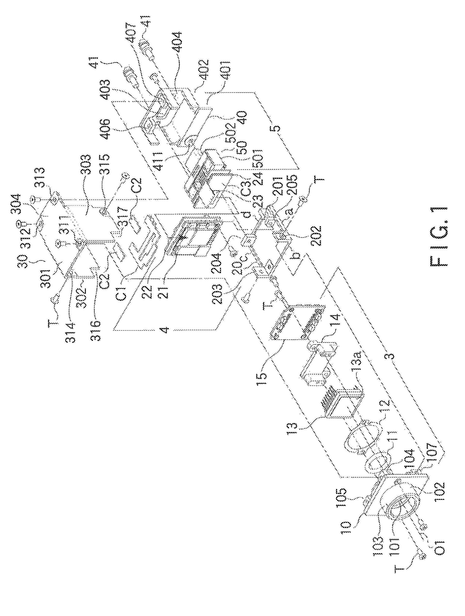 Small industrial electronic imaging camera provided with external interface cable