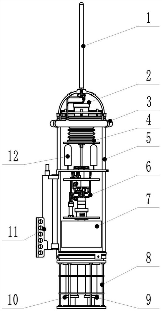 Argo buoy and ocean acoustics and environmental parameter collaborative observation method based on Argo buoy