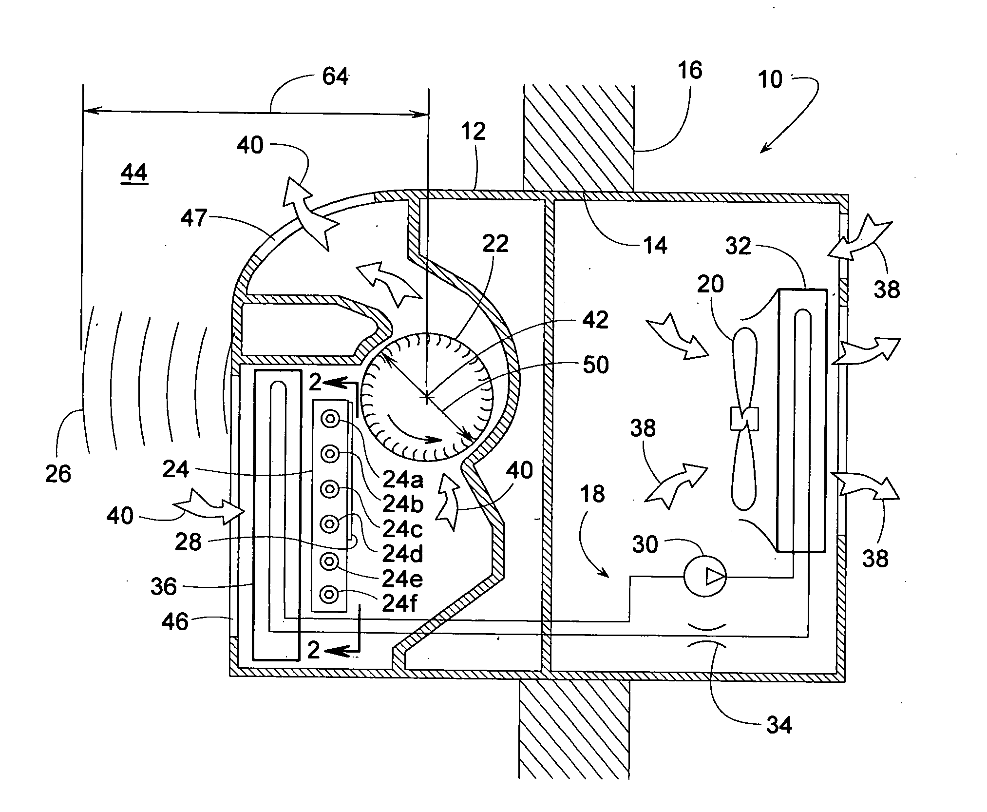 Sound attenuating shield for an electric heater