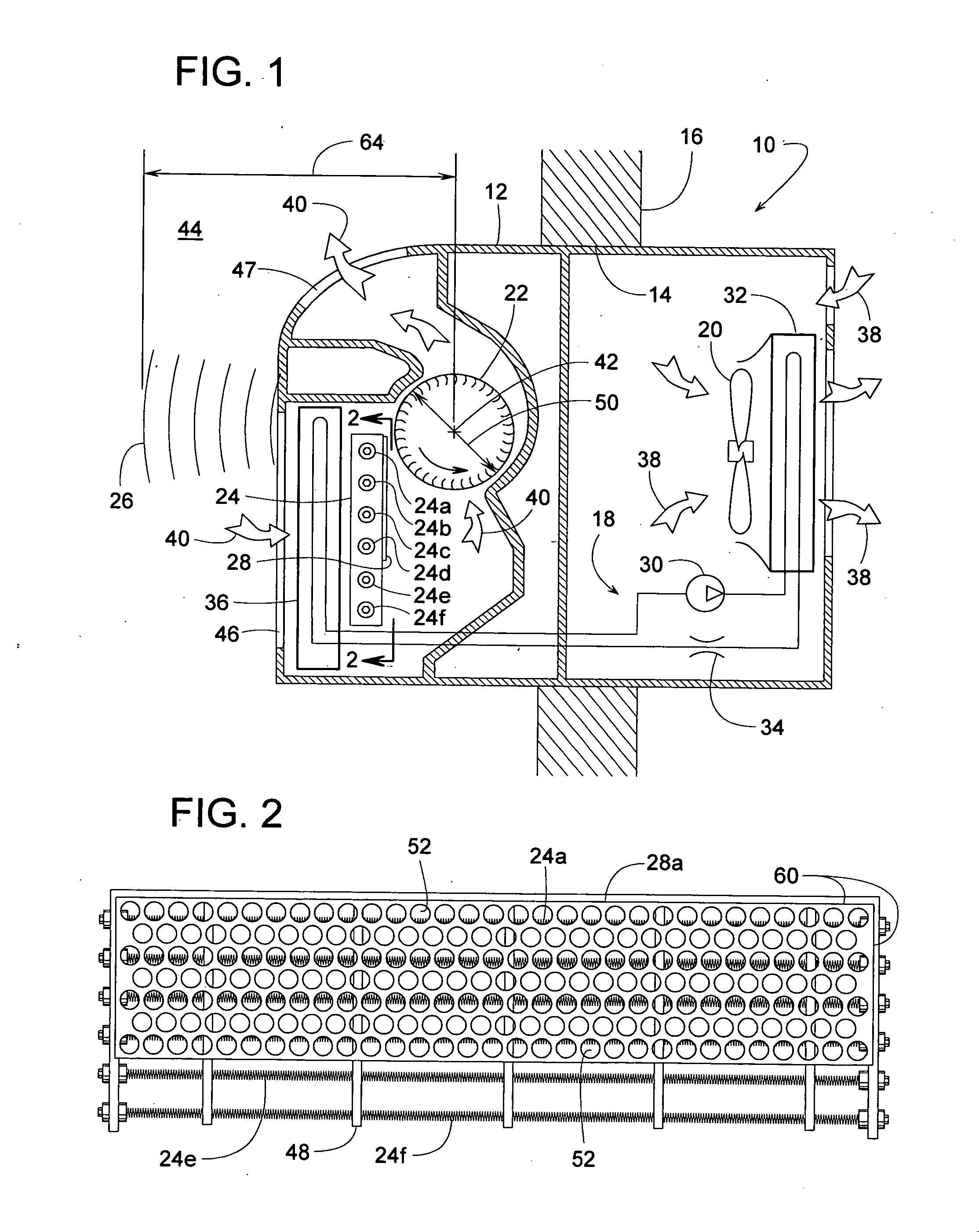 Sound attenuating shield for an electric heater