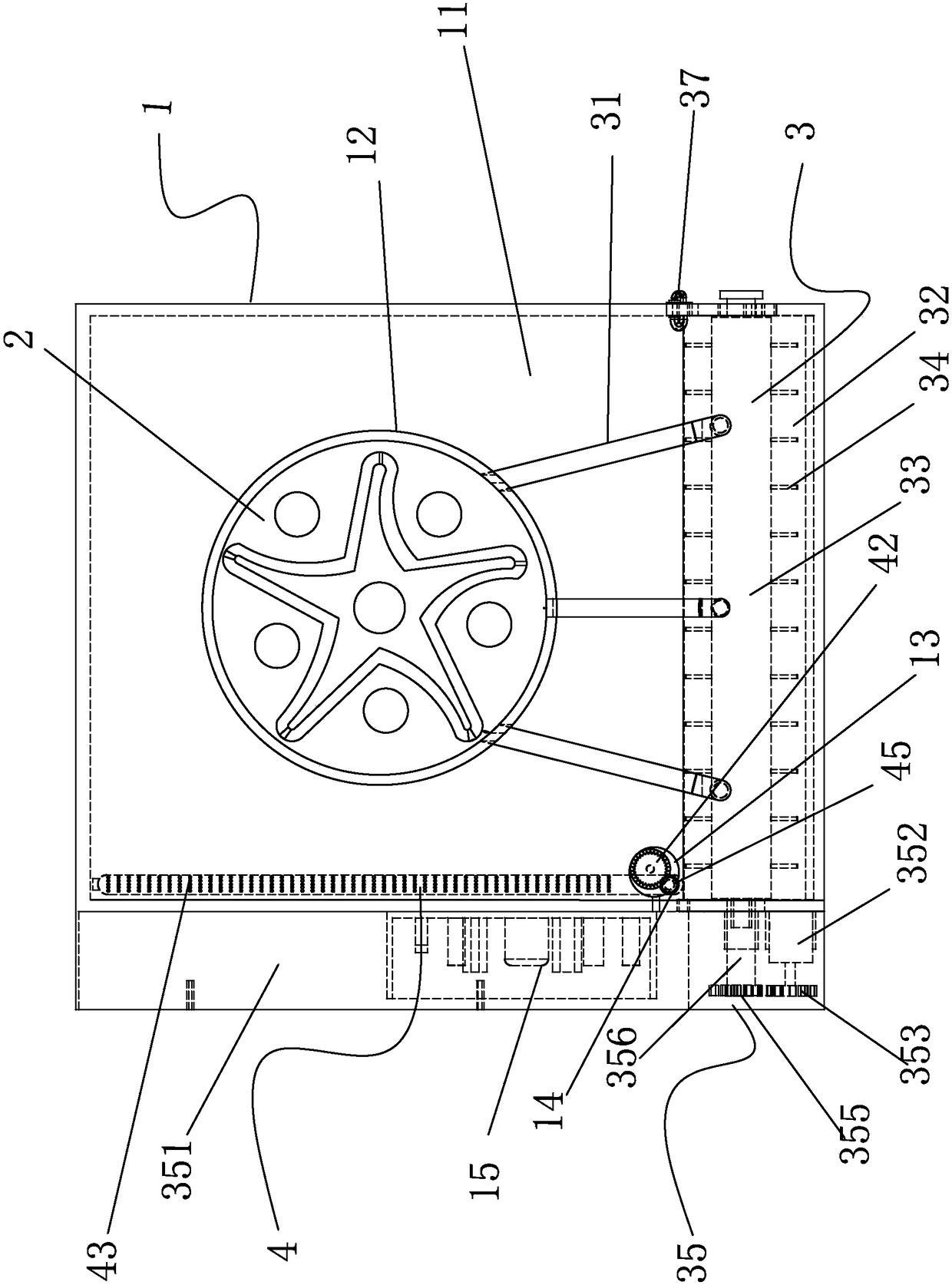 Floor drain device automatically cleaning hair