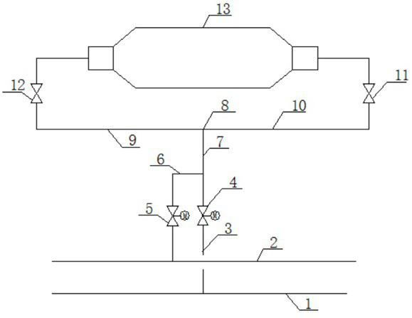 Cold and hot primary air forced mixing system and method for inlets of double-inlet and double-outlet coal mill