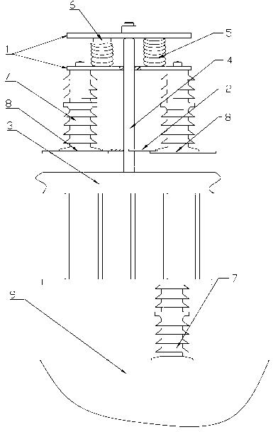 Electrostatic precipitation insulation device