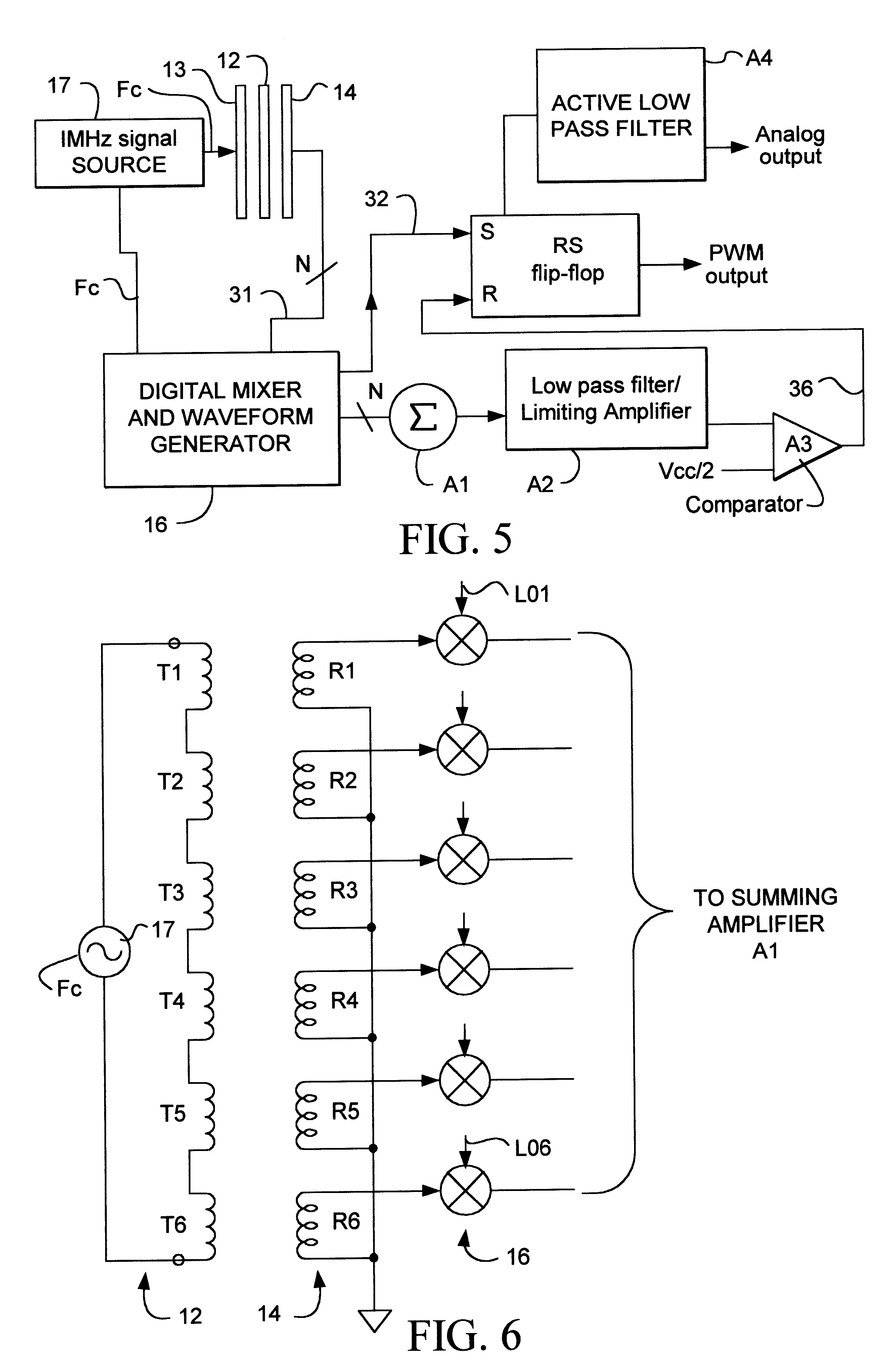 Angular position sensor with inductive attenuating coupler