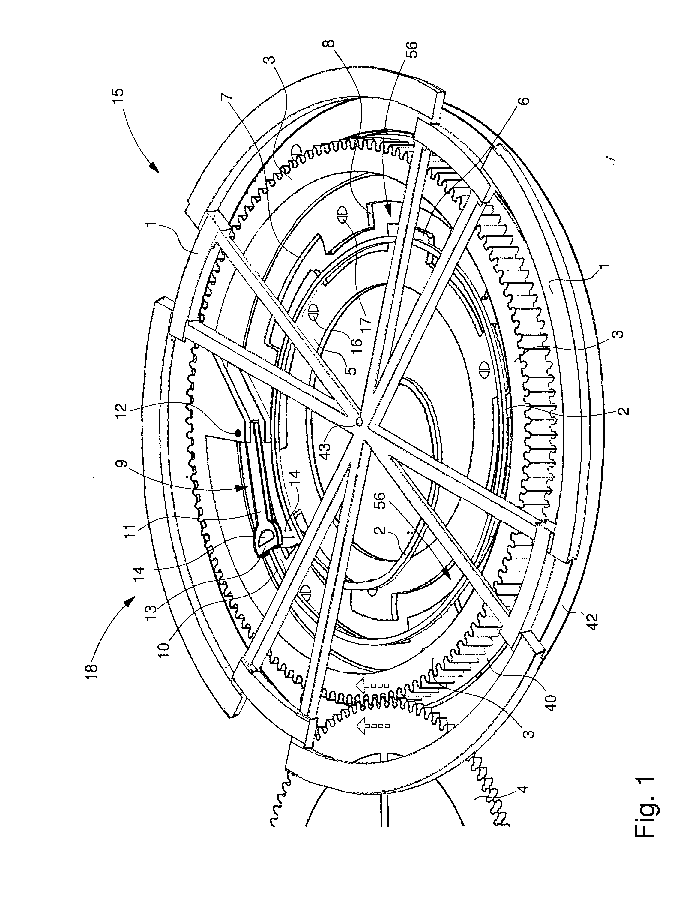 Escapement system for a sprung balance resonator