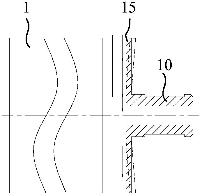 Machining method of nozzle sleeve mounting side