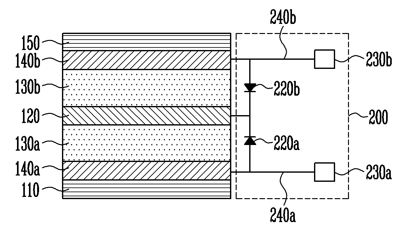 Stacked organic light-emitting device