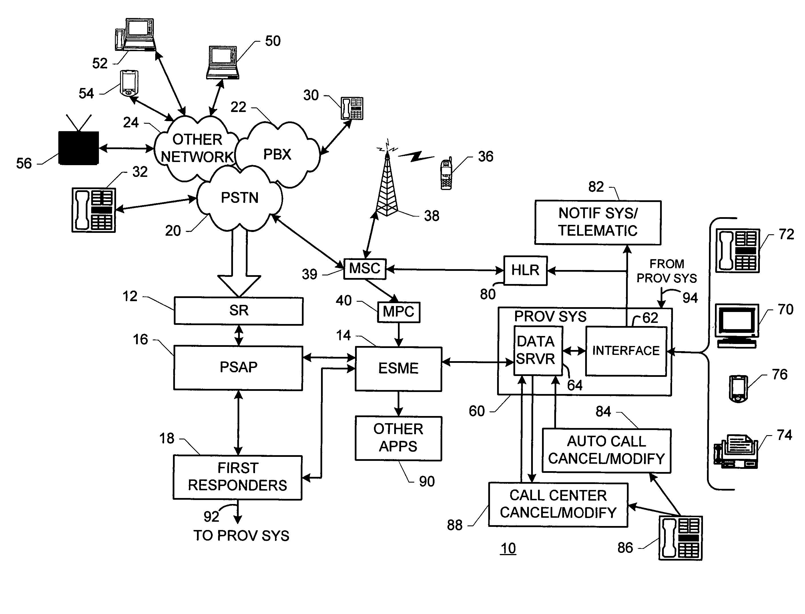 System and method for amending instructions for emergency auxiliary services following an emergency services request