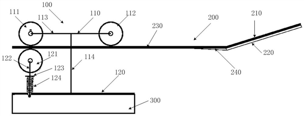 Inspection robot climbing device and system