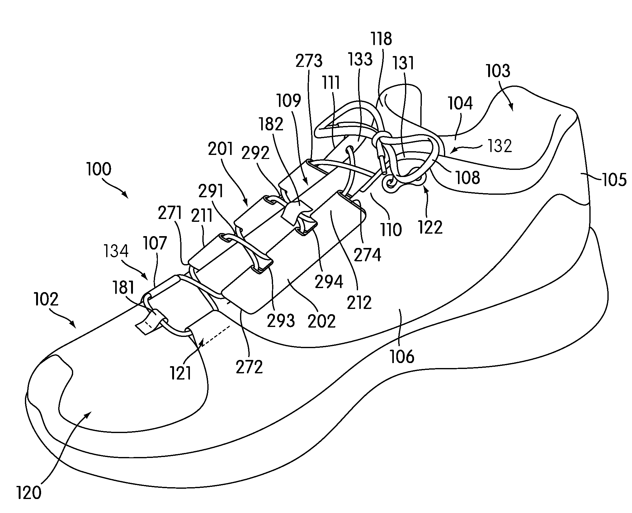 Article of Footwear with Integrated Arch Strap