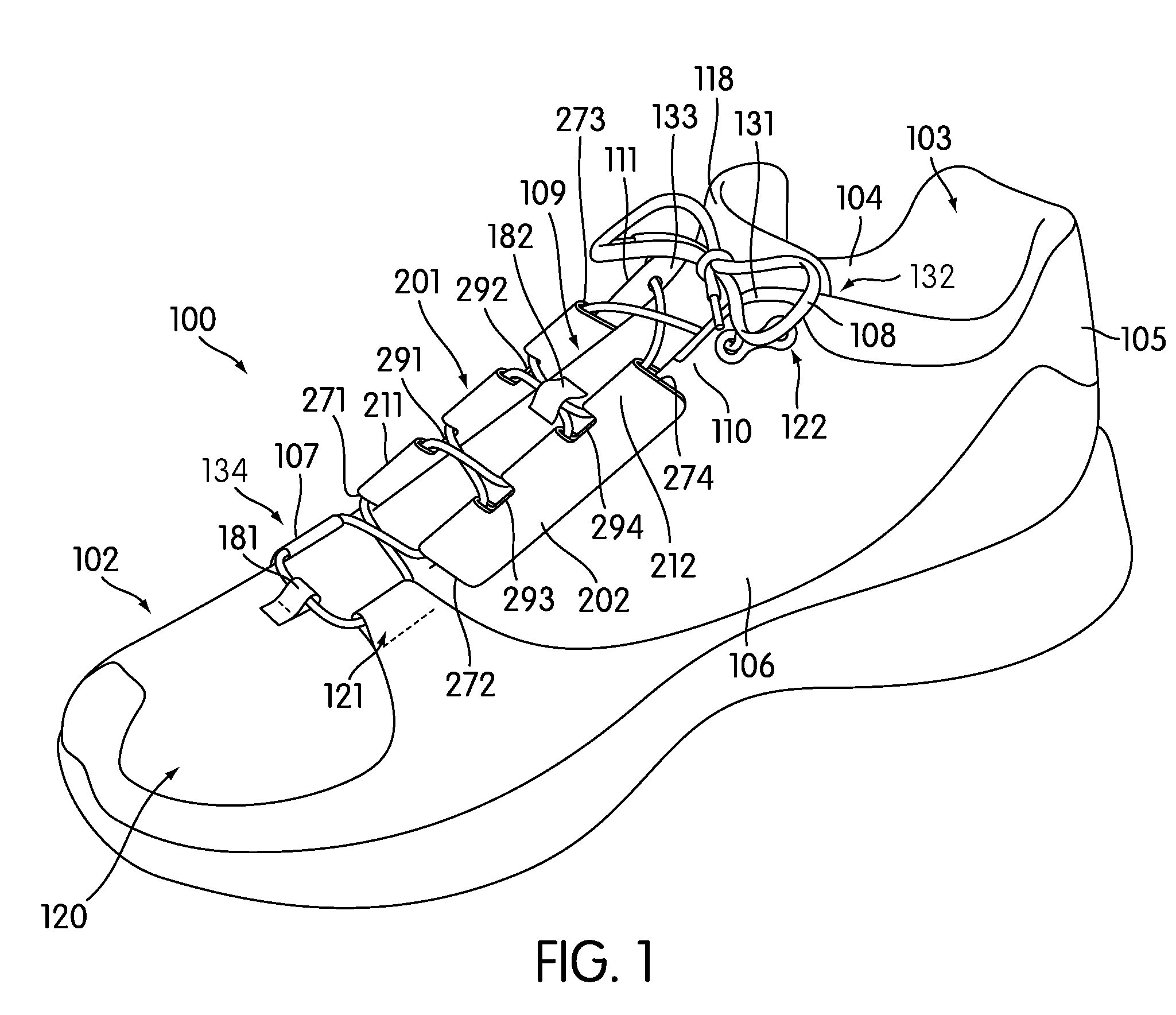 Article of Footwear with Integrated Arch Strap