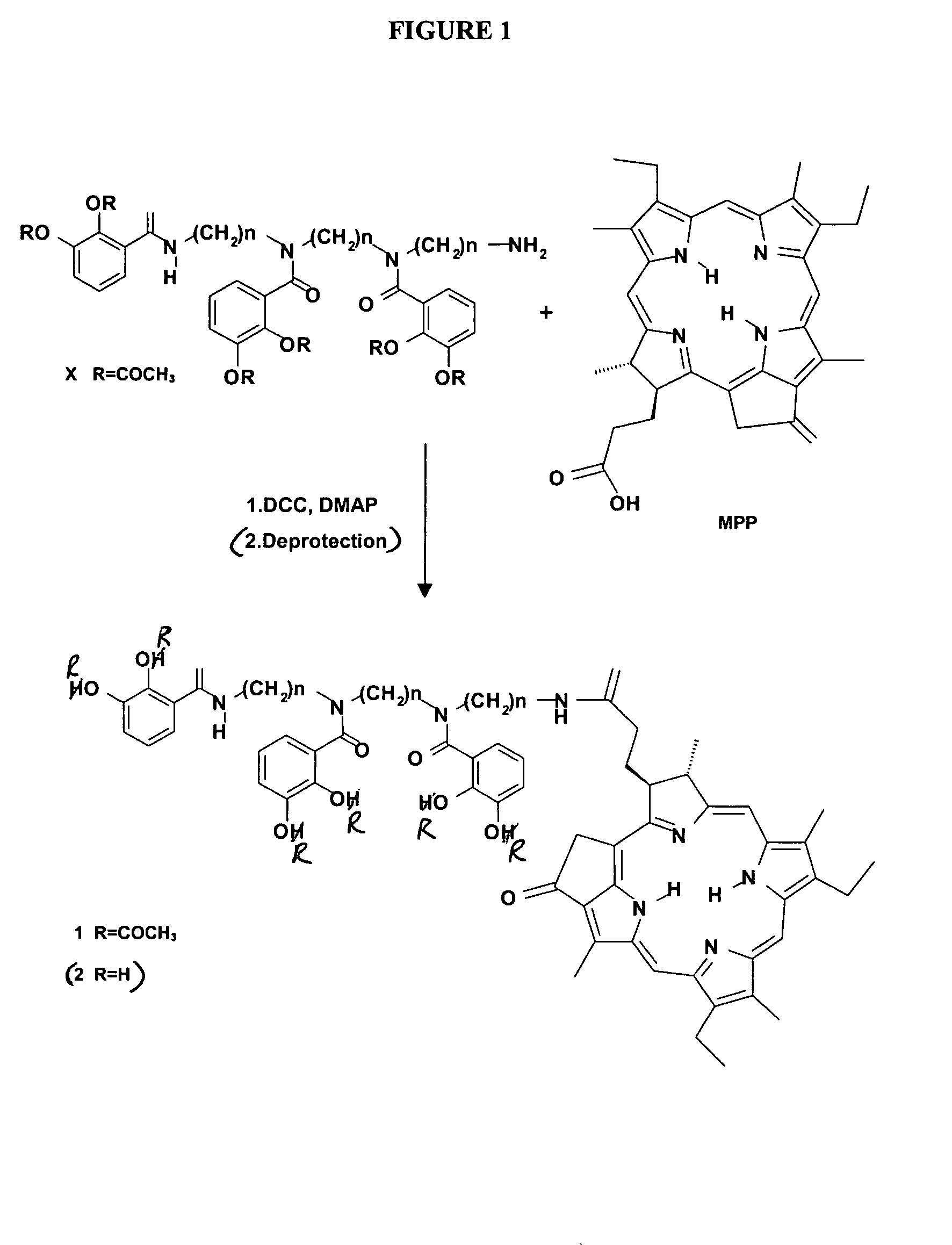 Siderophore conjugates of photoactive dyes for photodynamic therapy