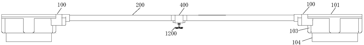 Bottom stud for domestic appliance and domestic appliance