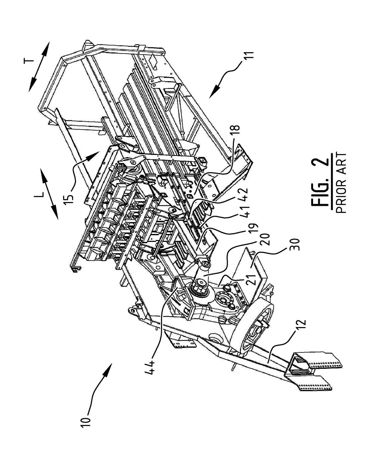 Baler with Improved Cross Member for Mounting the Gearbox