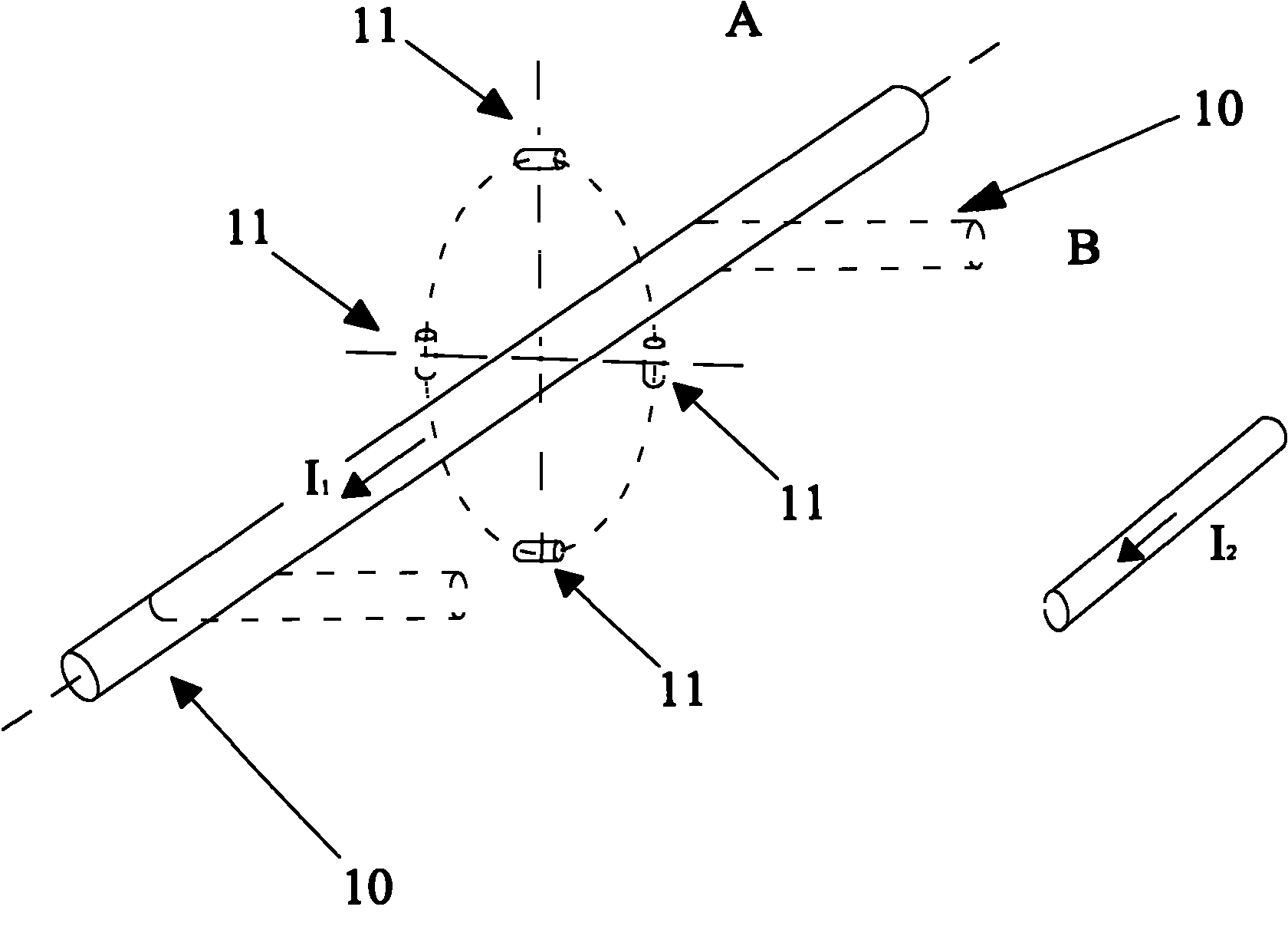 Current measuring device and method