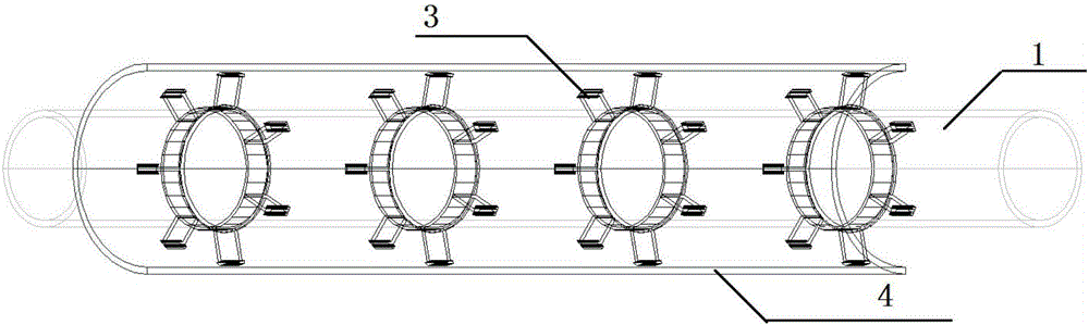 Hot melting connecting structure between metal-plastic composite pipes and manufacturing method of hot melting connecting structure