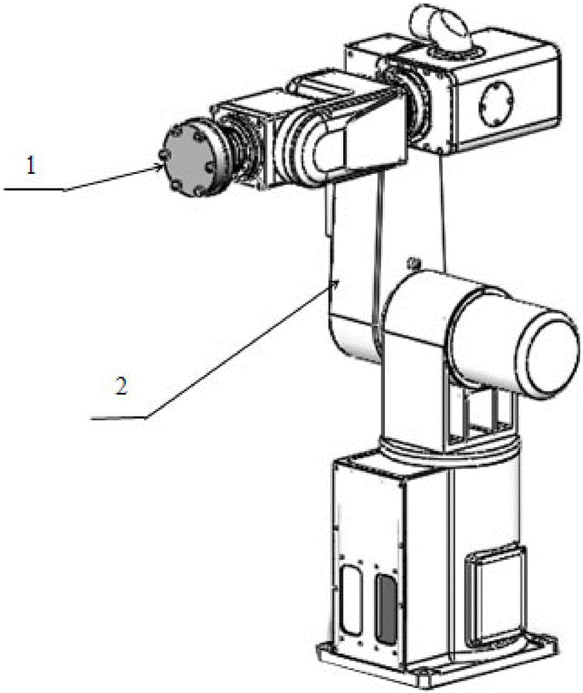 Device and method for identifying kinetic parameters of terminal loads of six-degree-of-freedom robot