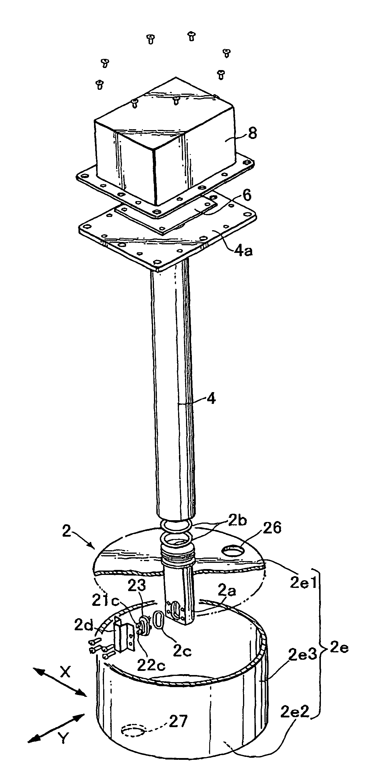 Urea concentration identification device for urea solution