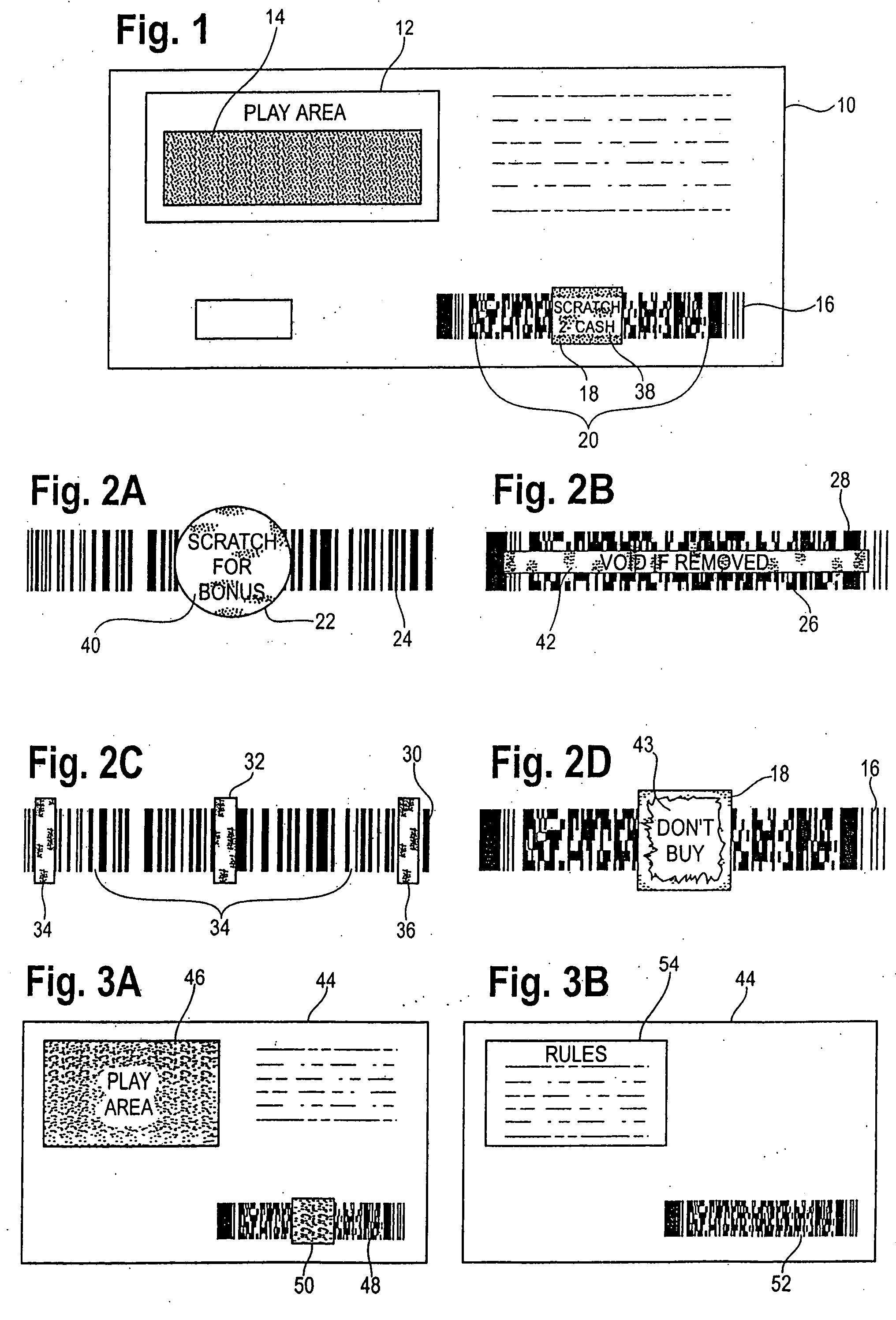 Lottery ticker bar code