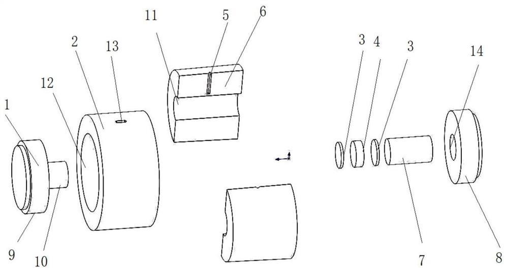 Hot pressing sintering mold and using method thereof