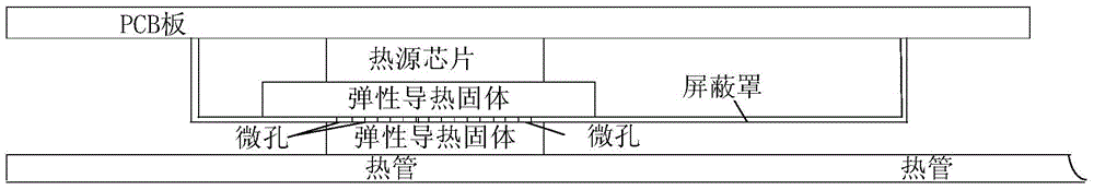 Terminal cooling device and mobile terminal