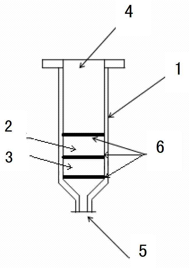 Tea solid phase extraction column and sample pretreatment method for testing pesticide residues in tea leaves