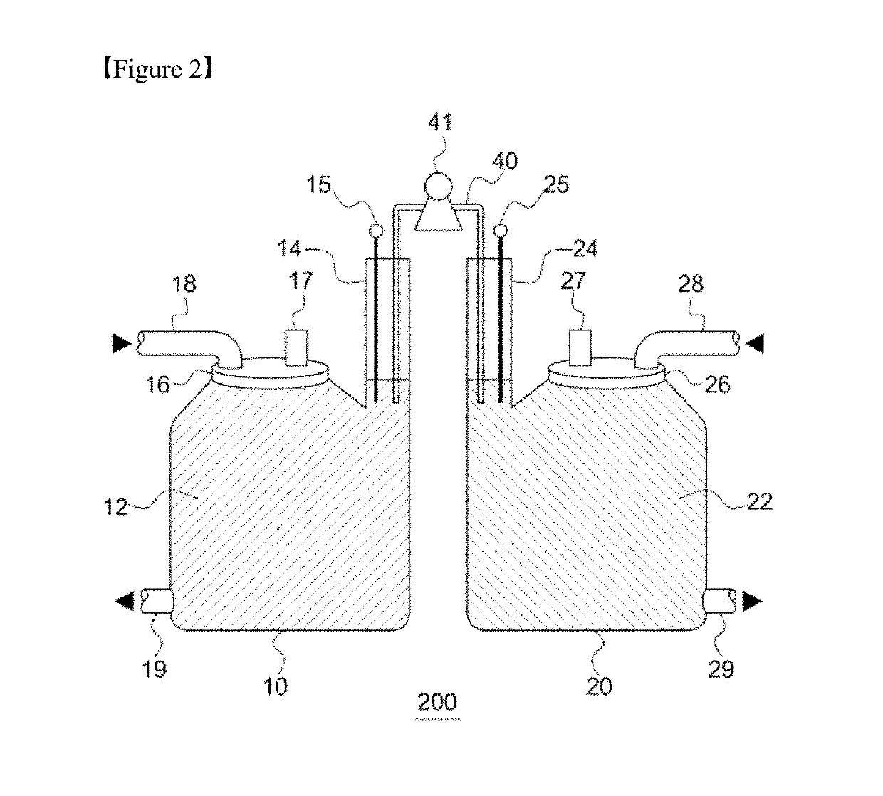 Electrolyte storage unit for redox flow battery and vanadium redox flow battery comprising same