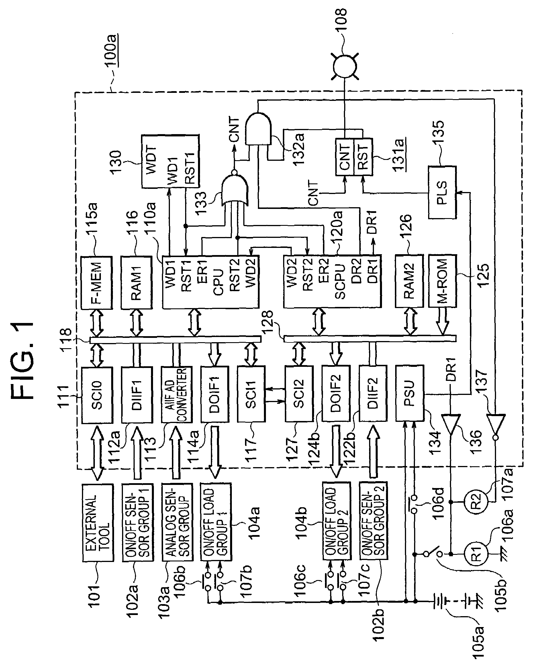 On-vehicle electronic control device