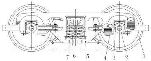 Automatic-directing bogie of railway truck and automatic-directing method