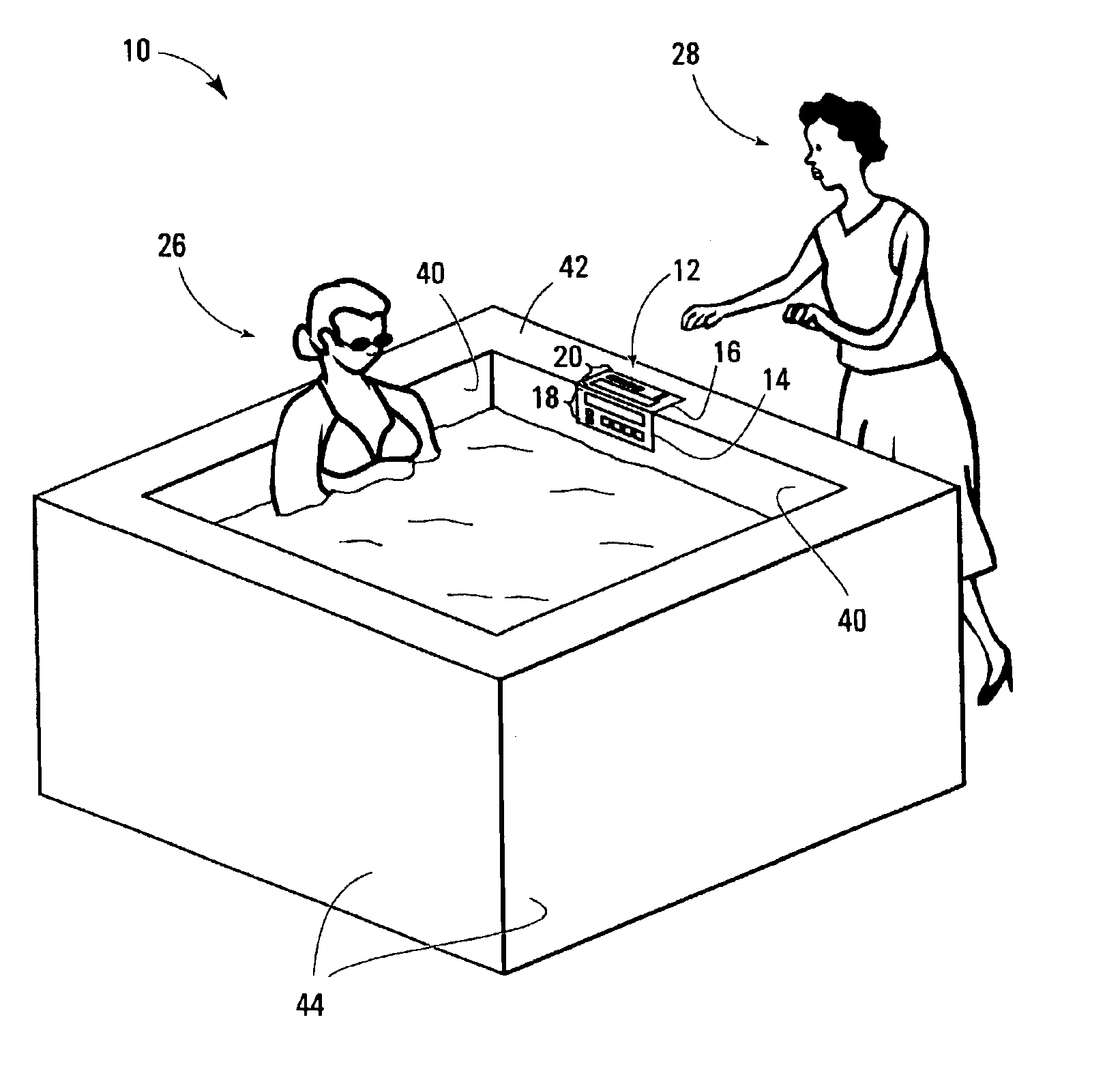 Control panel and control system for a spa